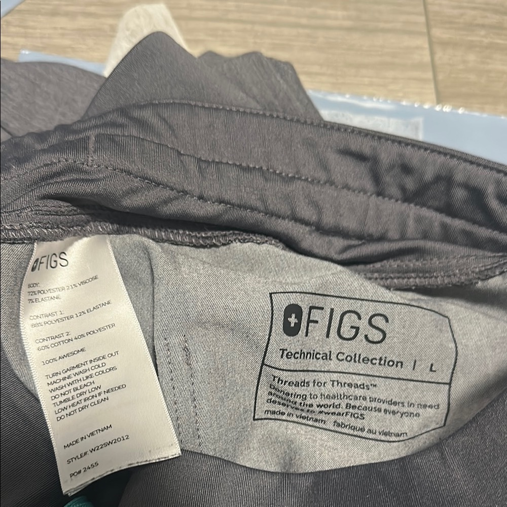 FIGS Gray Technical Collection Scrub Pants